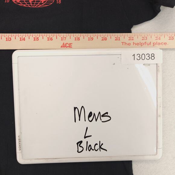 Scorpion Wolrd Tour Band Crew Neck Short Sleeve Graphic Shirt Mens Size L Black - Picture 9 of 11